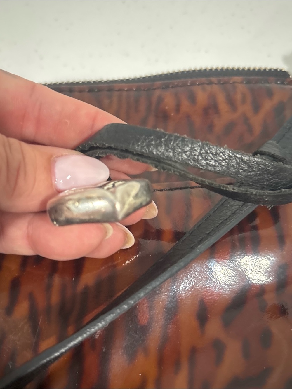 Brighton Brown Leopard-Print Crossbody with Black Strap & Tassel - Picture 9 of 11